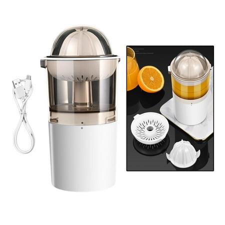 

Portable Electric Juicing Cup 250ml Gift Durable ABS Squeezer Rechargeable Juicer for Kitchen Household Family Grapefruit White