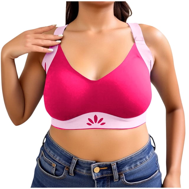 Backless Bra for Women Large Size Seamless Solid Color Everyday Bras Nylon Regular Length 1Pc