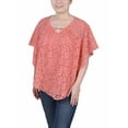 thumbnail image 2 of NY Collection Women's Petite Lace Poncho with Bar, 2 of 4