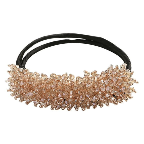 Ashosteey Delicate Shining Flowers Hair Bun Maker for Elegant, Deft Buns and Lazy Curls for Women and Girls,Lazy Hair Curler Elegant Hair Clips for Women Girls DIY Hair Style Accessories