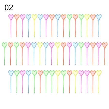 50pcs Bento Mini Vegetable Crockery Disposable Kids Food Picks Children Fruit Forks Snack Cake Dessert Various Patterns 2