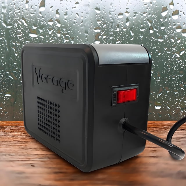 Vorago AVR-100 Voltage Regulator Surge Protector, 8 Outlets, 120V 1000VA / 480W, Surge Protection, Stable Voltage Suppression 108-132V, Wall-Mounted for Appliances and Electronics