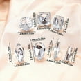 thumbnail image 5 of Misright 7Pieces Modern Sparkling Drop Shaped Cocktail Rings With Ergonomic Designs, 5 of 7