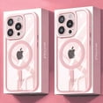 thumbnail image 2 of New High Quality No Yellowing PC Hard Phone Case For iPhone 16 15 14 13 12 11 Pro Max Plus Clear Magnetic Magsafe Antiskid Cover, 2 of 5