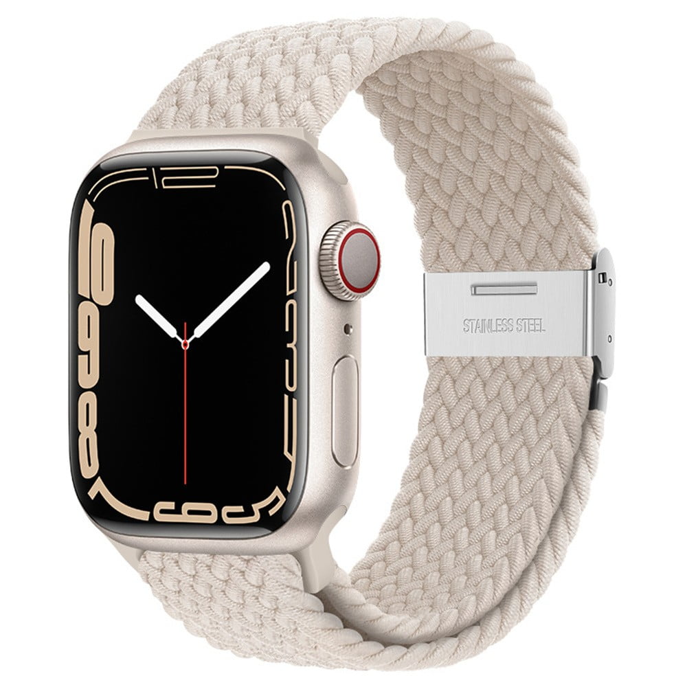 LEIXIUER Braided Solo Loop for Nylon Apple Watch Bands 40mm 44mm 38mm 42mm 41mm 45mm for Men and Women Stretch Elastic Sport Nylon Bracelet for apple watch series 3 4 5 SE