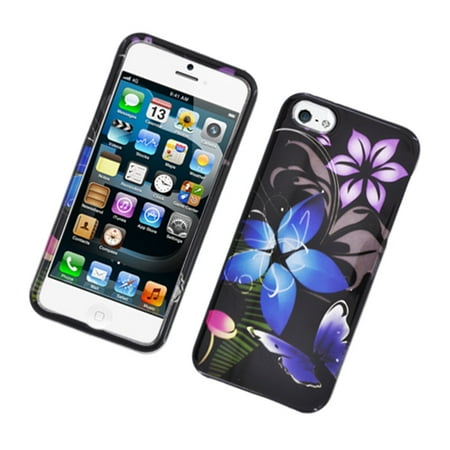 Insten Butterfly Hard Case For Apple iPhone 5 / 5S -