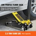 thumbnail image 2 of KFFKFF Low Profile Floor Jack,2.5 Ton (5500 lbs) Slim Profile, Durable Steel Race Car Jack, Dual Piston Rapid Pump,Lifting Range 3.64"-19.49", 2 of 9