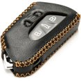 thumbnail image 4 of Vitodeco Genuine Leather Smart Key Fob Case Compatible with Volkswagen MK8 Golf GTI, ID4, Atlas (5-Button, Black), 4 of 6