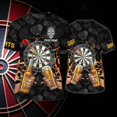 thumbnail image 1 of PLstar Cosmos-camiseta personalizada con estampado 3D de cerveza y dardos para hombre, ropa Harajuku, informal, Unisex, de manga corta, de verano, DW78Adult size L Gao Jinjia LED, 1 of 2