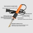 thumbnail image 3 of Portable Soldering Iron Set 30W Carving Pyrography Tool Electric Solder Iron Handheld Welding Repairing Tools 7-in-1 Wood Embossing Burning Solder Pen Kit, 3 of 6