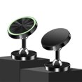 thumbnail image 1 of Paquete de 2 soportes magnéticos para teléfono de coche, soporte universal para coche, soporte para teléfono con rotación de 720 grados con imán fuerte para iPhone, Samsung, teléfonos inteligentes Hu, 1 of 1