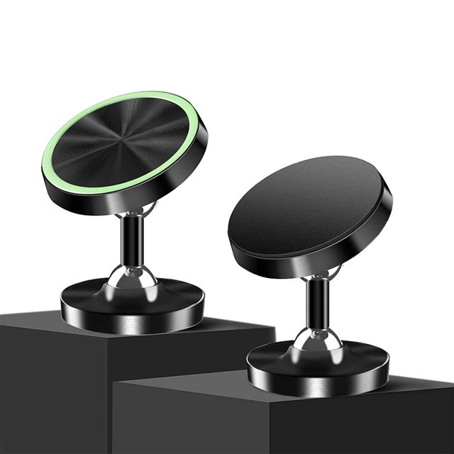 Paquete de 2 soportes magnéticos para teléfono de coche, soporte universal para coche, soporte para teléfono con rotación de 720 grados con imán fuerte para iPhone, Samsung, teléfonos inteligentes Hu