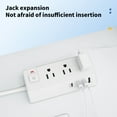 thumbnail image 6 of Universal Power Strip Extension Cord US Standard 2500W Power Strip Household Extension Board Socket With Control Buttons 3 Socket 4 USB Ports Plug Board, 6 of 6