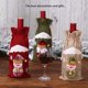 thumbnail image 5 of Funda para botella de vino, funda con cordón de Navidad, fundas universales para champán, ropa de de comedor, accesorios de Navidad para Kits de decoración para fiestas Muñeco de nieve/Verde Wosthever HA068081-01, 5 of 6