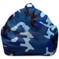 thumbnail image 2 of Posh Creations Structured Bean Bag Chair, Malibu Lounge, Kids, 2.8 ft, Nylon -Camo Blue, Light Blue, 2 of 2