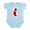 Sky Blue, variant on - BT Dachshund Stocking Infant Bodysuit - Baby Light Bodysuit, Size Newborn - 24 Months