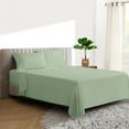 thumbnail image 1 of 600 TC Egyptian Cotton RV King Bed Sheet Set Include's - 21" inch Deep Fitted Sheet | 1 Flat Sheet | 2 Pillowcases | Moss Solid, 1 of 7