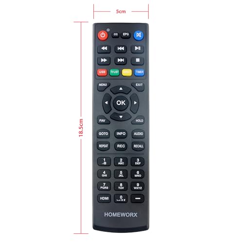 Digital TV Converter Box Dongle, ATSC Digital Converter Box with TV Tuner, TV Recording, USB Multimedia Function, 1080P HDMI Output, Clear QAM by Mediasonic HomeWorx (HW135STB)
