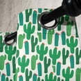 thumbnail image 2 of Ambesonne Exotic Grommet Curtain Single Panel, Colorful Themed Cactus Motif, 50"x60", Forest Green and Red, 2 of 5