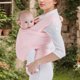 thumbnail image 5 of Wrap Carrier Baby Hands Free Free Baby Lightweight Pink, 5 of 6