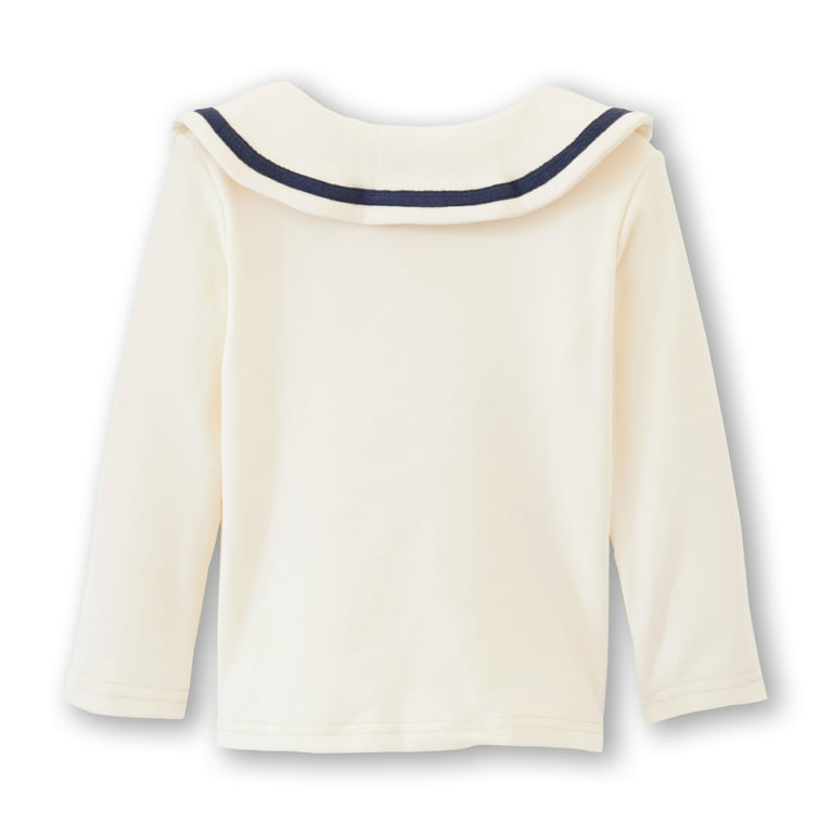 Long Sleeve Top with Peter Pan Collar, for Babies - beige, Baby