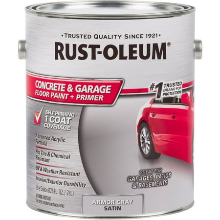 Rust-Oleum Concrete & Garage Floor Paint & Primer (Best Paint For Outdoor Concrete Patio)