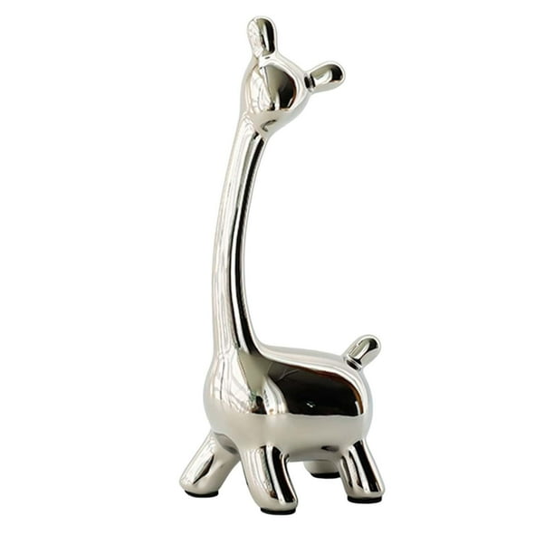 Figura de ciervo moderna, estatua de animal, escultura nórdica, adorno decorativo para el hogar. 10cmx21cm