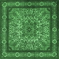 thumbnail image 1 of Ahgly Company Indoor Square Persian Emerald Green Traditional Area Rugs, 4' Square, 1 of 4