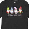 thumbnail image 4 of Inktastic Christmas Hangin with My Gnomies Boys or Girls Long Sleeve Toddler T-Shirt, 4 of 5