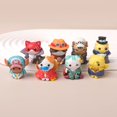thumbnail image 5 of Figuras de acción de One Piece Cos Cat Series 3, 8 unidades, Wano Country, Jinbe, Yamato, Kaido, Luffy, modelo de muñeca, adornos de escritorio, 5 of 5