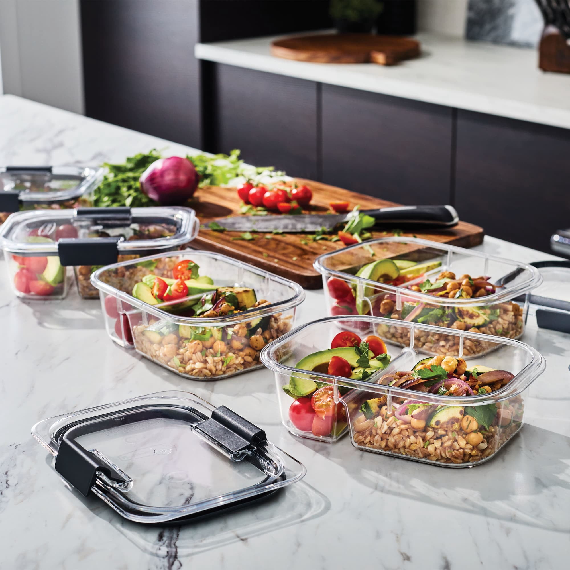 Rubbermaid Brilliance Food Storage Container Set, 20 Piece
