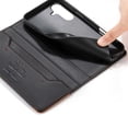 thumbnail image 4 of Dierfeng Leather For Samsung Galaxy A37 5G Wallet Case with RFID Blocking, Wallet for Women Men Card Holder Magnetic Clasp Kickstand Folio Case,Black,For Galaxy A37 (5G), 4 of 8