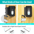 thumbnail image 3 of GHODEC Anti-Theft Doorbell Mounts, No-Drill Doorbell Mount Adjustable Mounting Bracket Doorbell Holder, Wireless Doorbell Holder for Apartment Door Home Office, 3 of 9