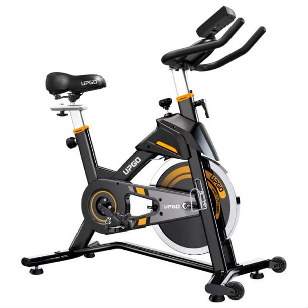 UPGO Indoor Cycling Exercise Bikes Stationary Fitness Cycle Upright Cycling Belt Drive for Home