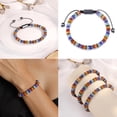 thumbnail image 2 of Adjustable Natural Stone Disc Beaded Lightweight Stylish Handmade Hand Chain Jewelry For Everyday Wear, 2 of 8
