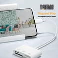 thumbnail image 4 of Lector de Tarjetas USB C 3 en 1 con USB 3.0/ Tarjetas SD/TF, Marthing USB-C a USB Cámara Lector de Tarjetas de Memoria Adaptador para iPad Pro MacBook Pro y Otros USB C Dispositivos, 4 of 4