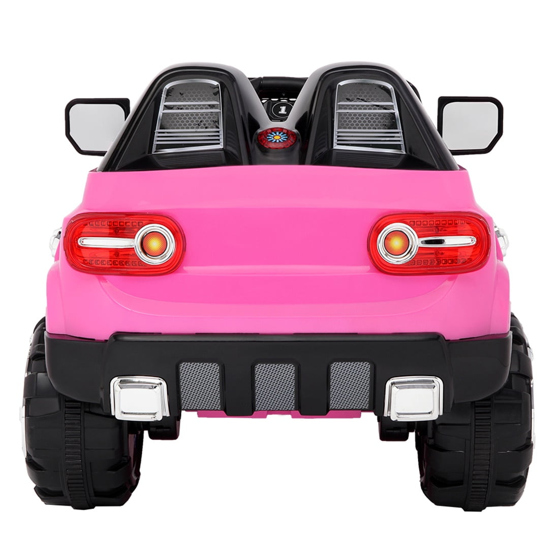 Private Jungle Kids Ride On Truck Car, Toddler Electric Vehicles Toys with Remote Control, MP3/Bluetooth, LED Light, Pink, Girl