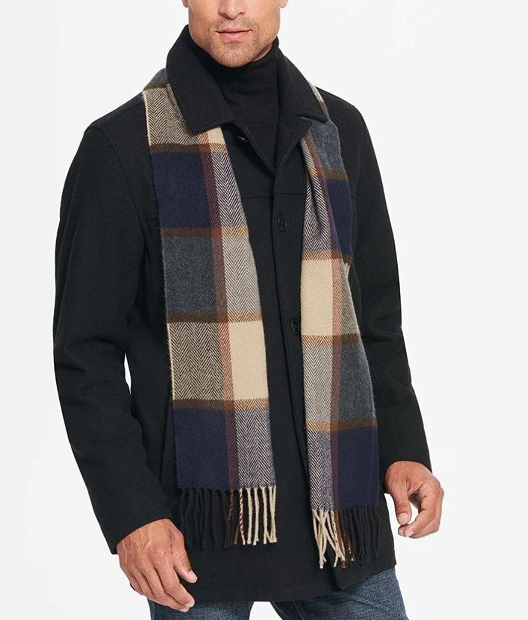 Tommy hilfiger melton peacoat with scarf Clearance