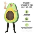 thumbnail image 2 of Morph Avocado Inflatable Costume Adult Funny Giant Blow Up Fruit Stag Do Halloween Green One Size, 2 of 6