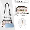 thumbnail image 4 of FORMRS Mini Crossbody Bag for Women Adjustable Rope Shoulder Casual Phone Purse, Red Christmas House, 4 of 7