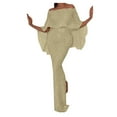 thumbnail image 1 of B91xZ Robe Printemps Été Mode Robe en Satin Élégante Sans Manches Col Montant Robes Maxi de Cocktail, Or TTTG, 1 of 2