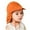 Orange, variant on Children's Summer Outdoor Breathable Travel Cute Sun Quick Drying Baby Sun Hat Clementine Hat