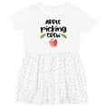 thumbnail image 3 of Inktastic Apple Picking Crew Girls Toddler Dress, 3 of 5