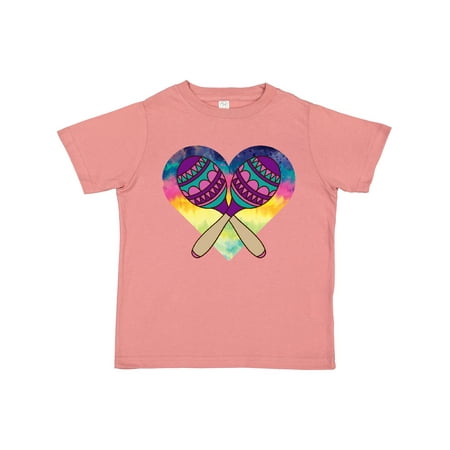 

Inktastic Cinco De Mayo Maracas Heart Gift Toddler Toddler Girl T-Shirt