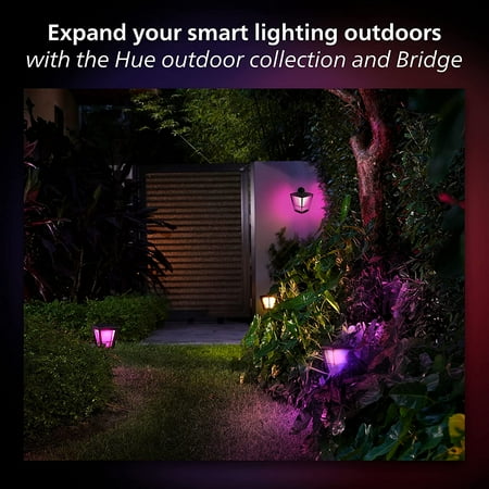 Philips - Hue Lily Outdoor Spotlight Basekit (3-pack) - White and Color Ambiance