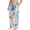 thumbnail image 2 of Kll Mens Pajama Pants For Men,Mens Lounge Pants,Funny Gifts For Men,Men'S Pajama Bottoms-Cute Chameleons On Blue, 2 of 9