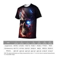 thumbnail image 6 of LAOLIUSN Men's Lightning Skull T-Shirt Patriotic Theme Tee American Flag Graphic Top, S-4XL, 6 of 7