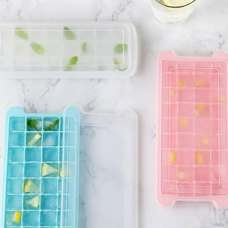 

Silicone Ice Grid Mold 24/36 Grid With Cover Ice Cubes Die-made Ice Box Creative Ice Cream Frozen Ice Cubes FYCONE