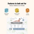 thumbnail image 3 of Dream On Me Superior Slumber 6” 112-Coil Inner Spring Crib & Toddler Mattress | Waterproof Vinyl Cover | Greenguard Gold Certified |10-Year Manufacturer Warranty | Green Cloud, 3 of 8