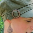thumbnail image 3 of Linen Blend Military Cadet Hat (Olive Green), 3 of 5
